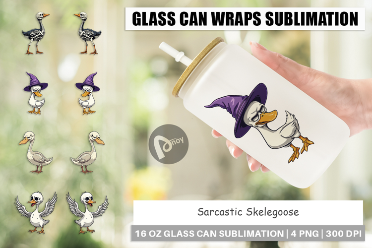 Glass Can Sarcastic Skelegoose