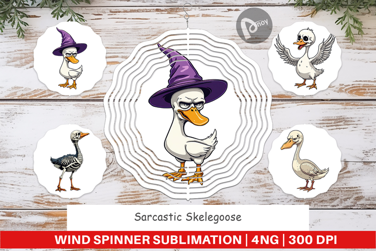 Wind Spinner Sarcastic Skelegoose