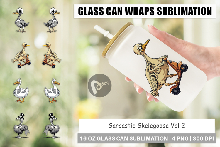 Glass Can Sarcastic Skelegoose