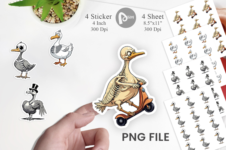 Sarcastic Skelegoose Sticker