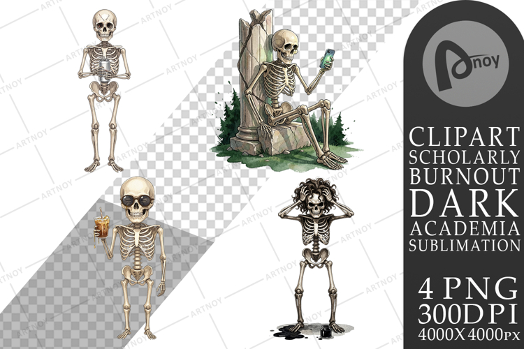 Sarcastic Skeleton Sublimation