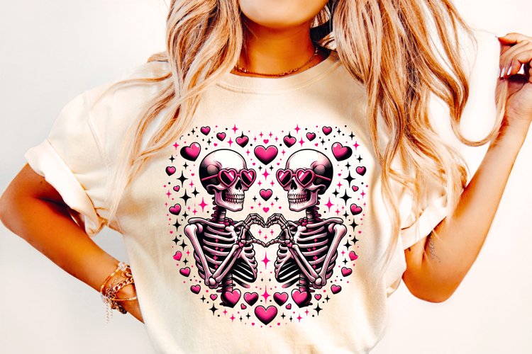 Skeleton Valentine PNG, Valentines Day Funny Skeleton PNG