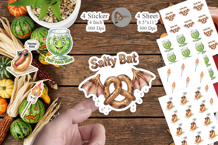 Spooky Summer Snacks Sticker example image 1
