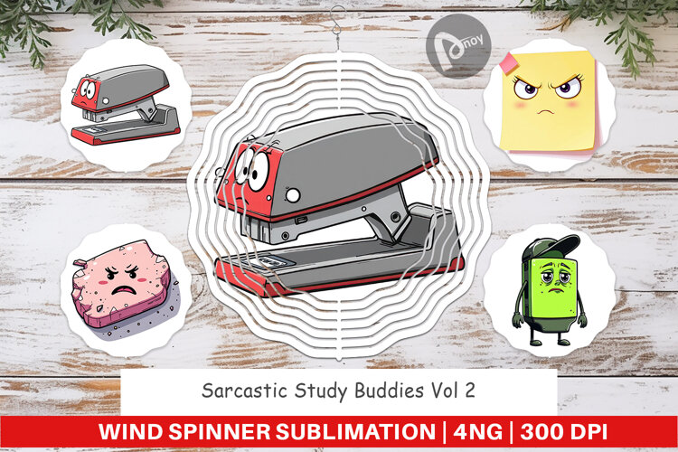 Wind Spinner Sarcastic Study Buddies example image 1