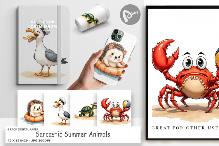 Summer Digital Paper Image 7