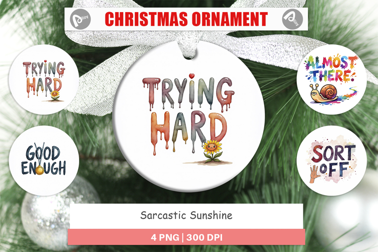 Sarcastic Sunshine Ornament