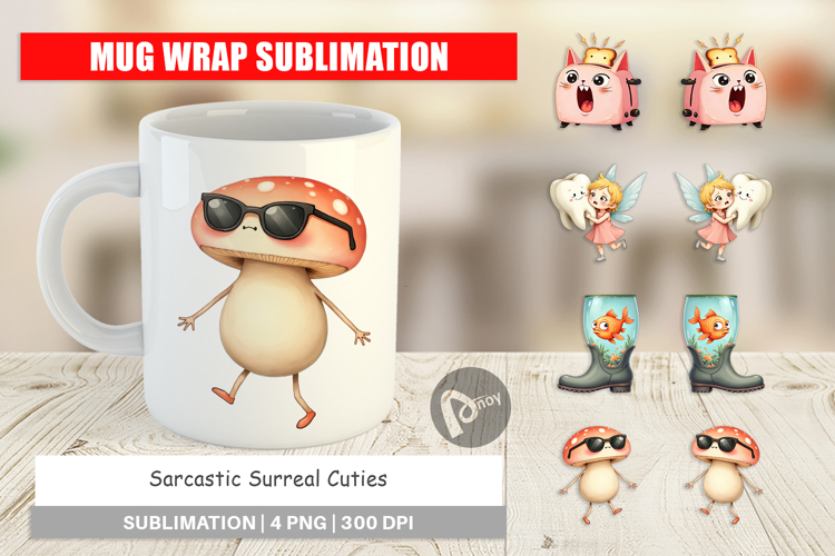 Mug Wrap Sarcastic Surreal Cuties