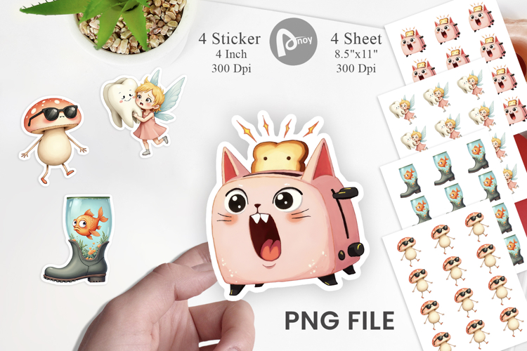 Sarcastic Surreal Cuties Sticker