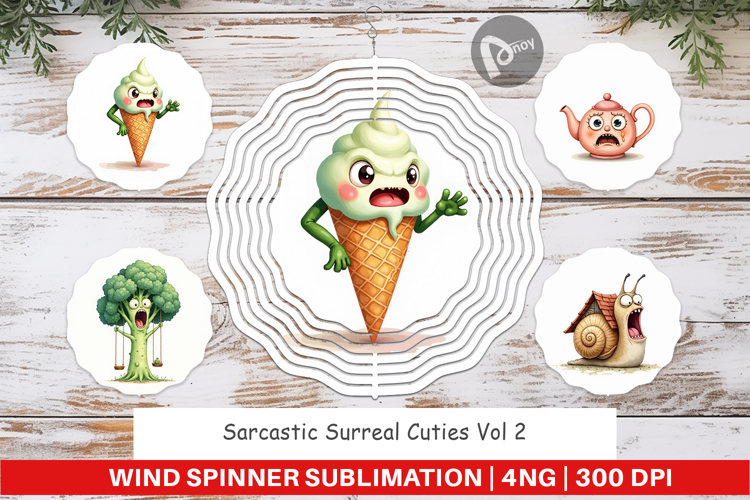 Wind Spinner Sarcastic Surreal Cuties