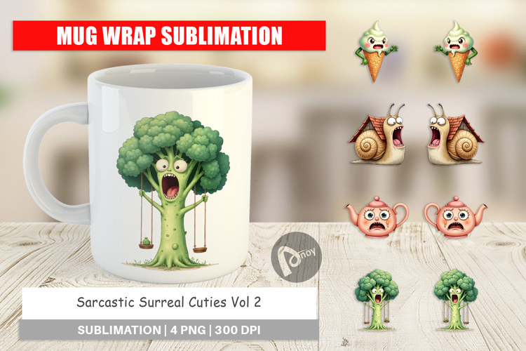 Mug Wrap Sarcastic Surreal Cuties