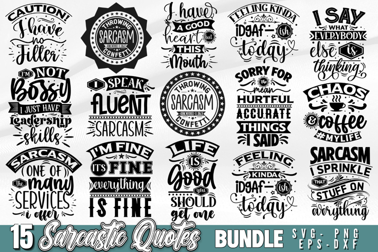 Sarcastic SVG Bundle