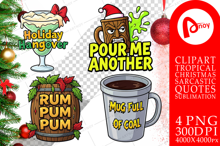 Sarcastic Tiki Holiday Sublimation