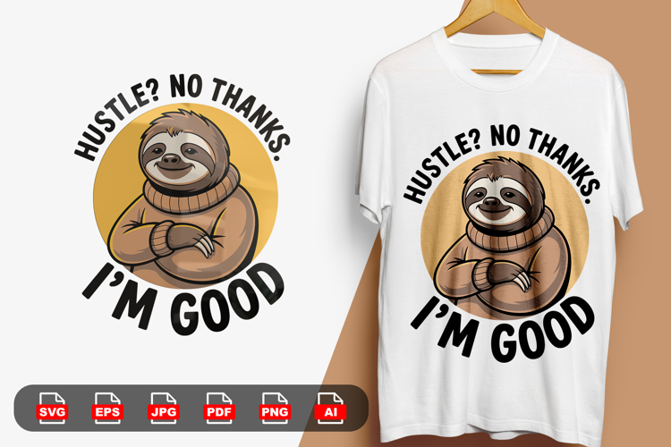 Hustle Tshirt Design Image 4