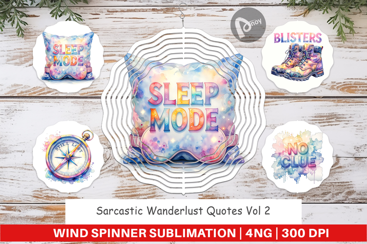 Sarcastic Wanderlust Wind Spinner