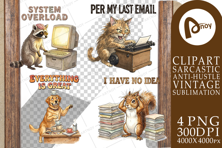 Sarcastic Work Burnout Sublimation