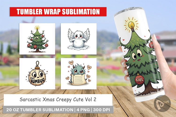 Sarcastic Creepy Xmas Tumbler