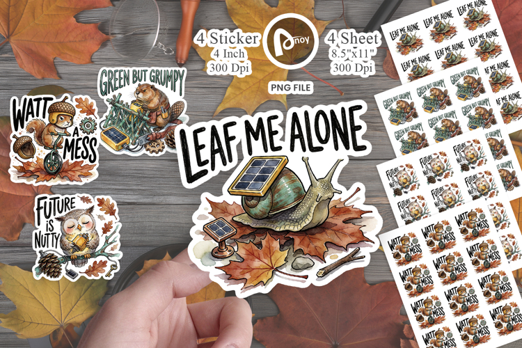 Eco Woodland Animals Sticker