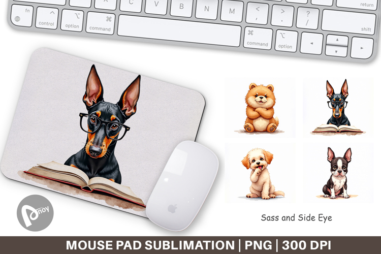 Judgmental Dog Mouse Pad