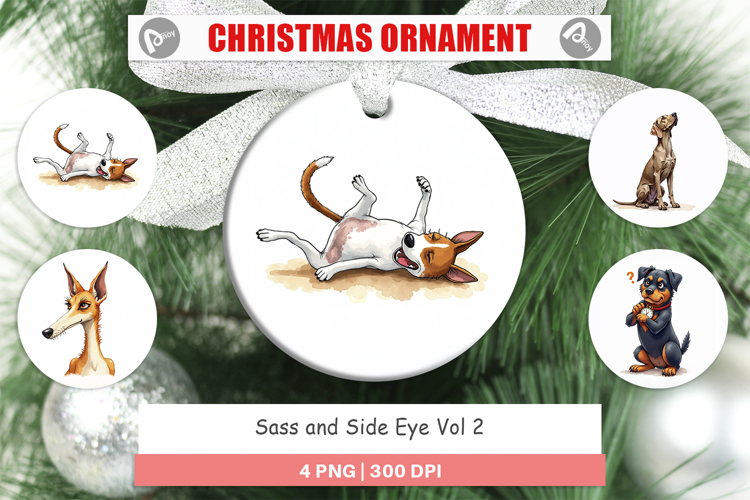 Judgmental Dog Ornament