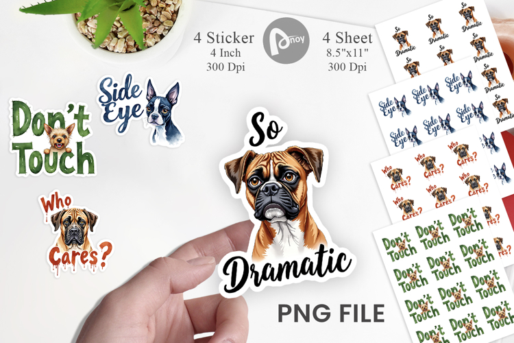 Sassy Attitude Dog Quotes Sticker