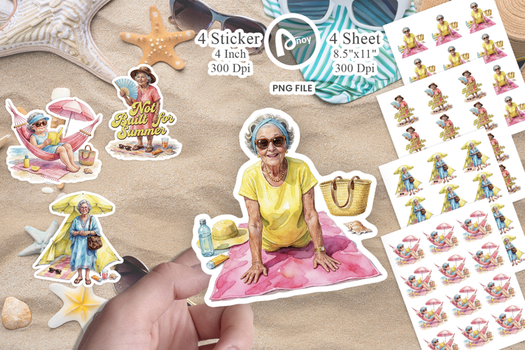 Sassy Sunshine Grandma Sticker