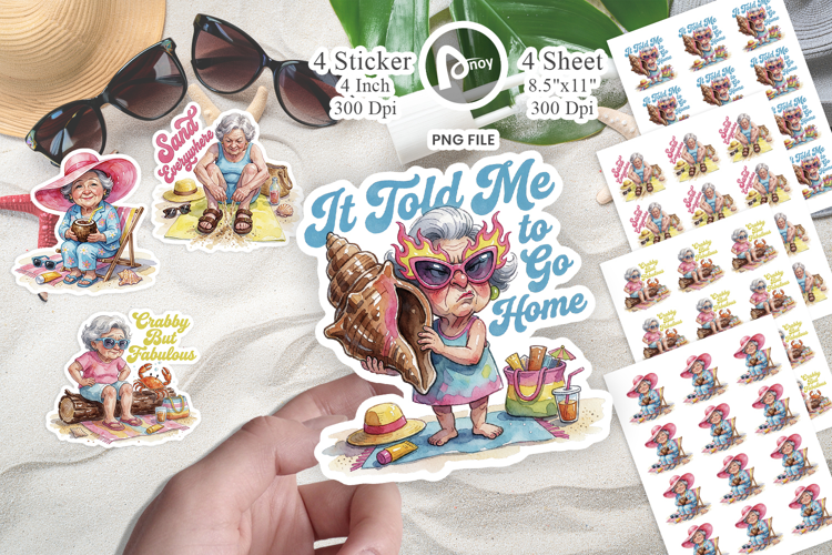 Sassy Sunshine Grandma Sticker