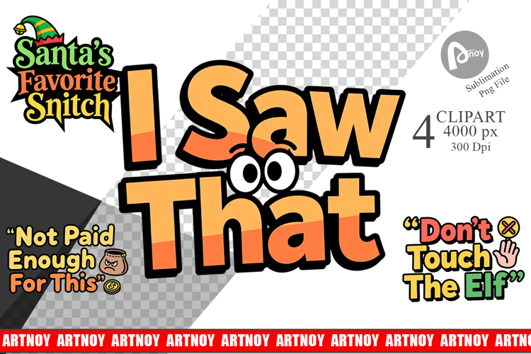 Sassy Elf Quote Clipart