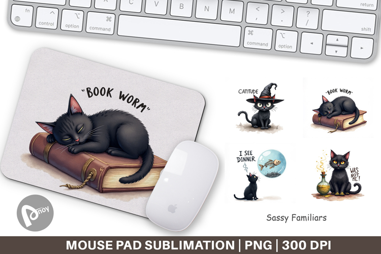 Sassy Familiars Mouse Pad