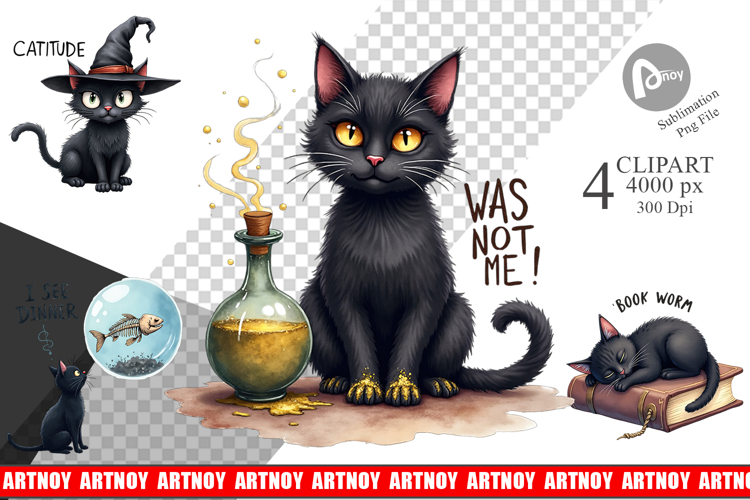 Sassy Familiars Clipart