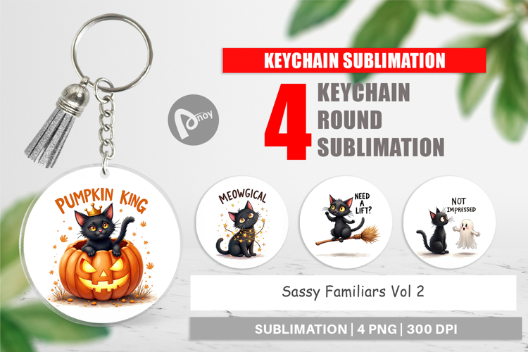 Sassy Familiars Keychain