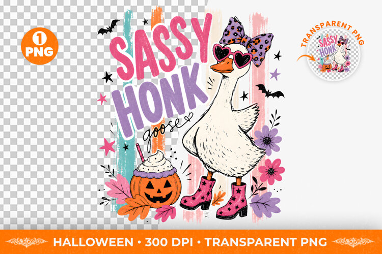 sassy goose png, goose halloween, halloween png, goose shirt png, funny goose, brushstroke png, halloween shirt, sublimation png, spooky goose, funny halloween