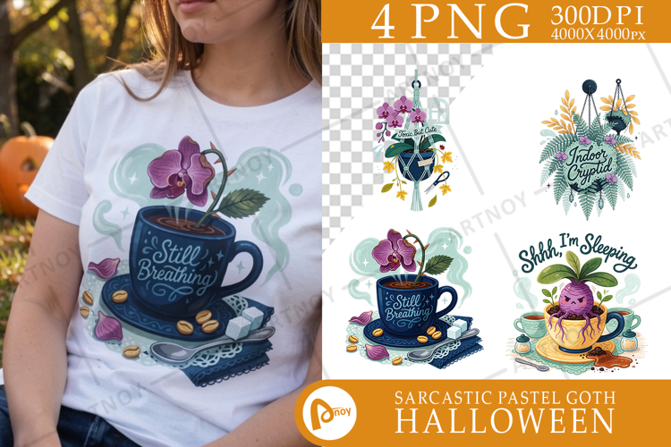 Houseplant Pastel Goth Sublimation