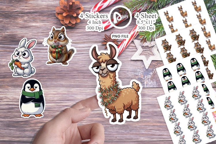 Judging Festive Critters Sticker