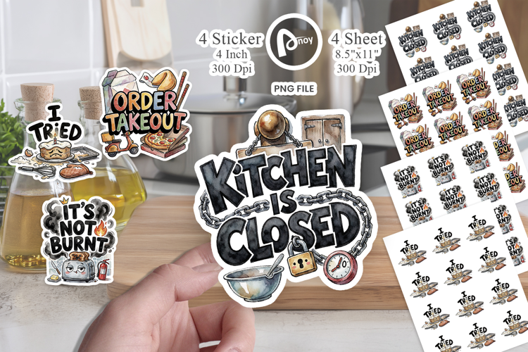 Sassy Kitchen Meltdowns Sticker
