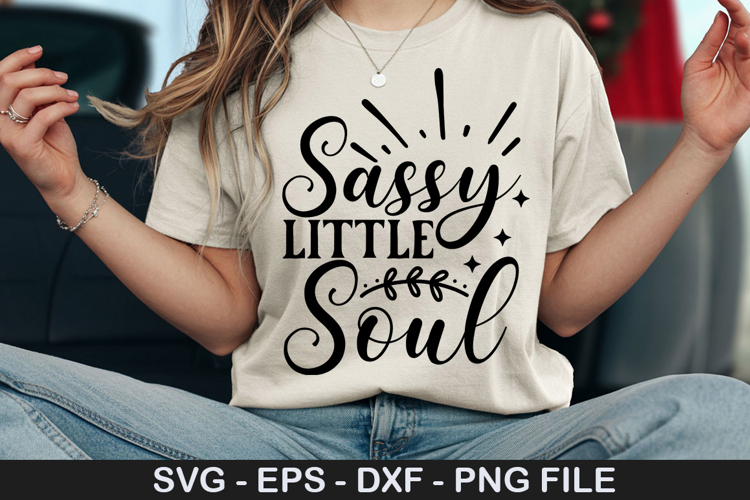 Sassy Little Soul SVG - Pregnancy Design