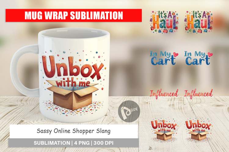 Sassy Online Shopper Mug Wrap
