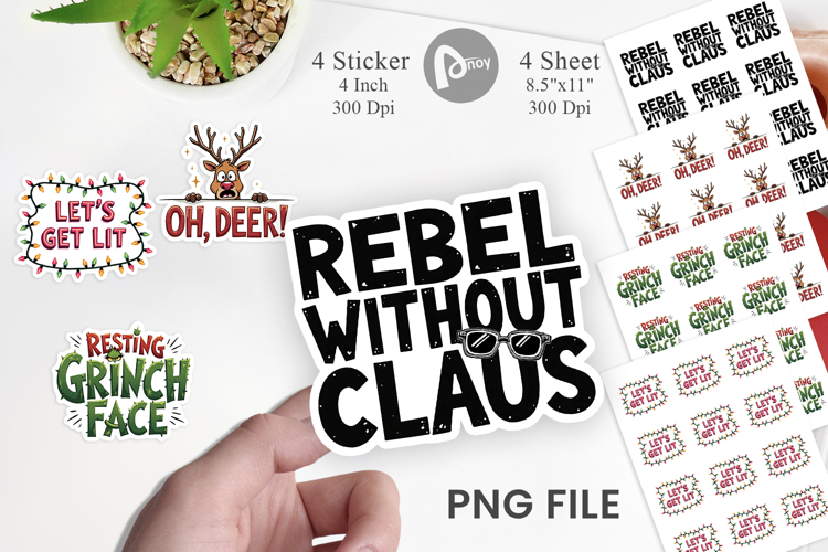 Sassy Reindeer Games Sticker