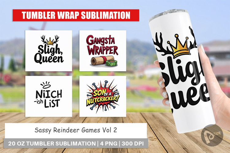 Sassy Reindeer Games Tumbler