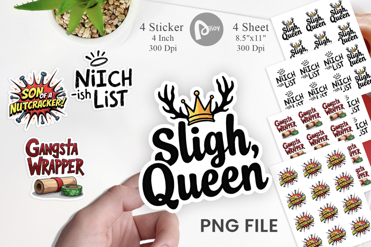 Sassy Reindeer Games Sticker