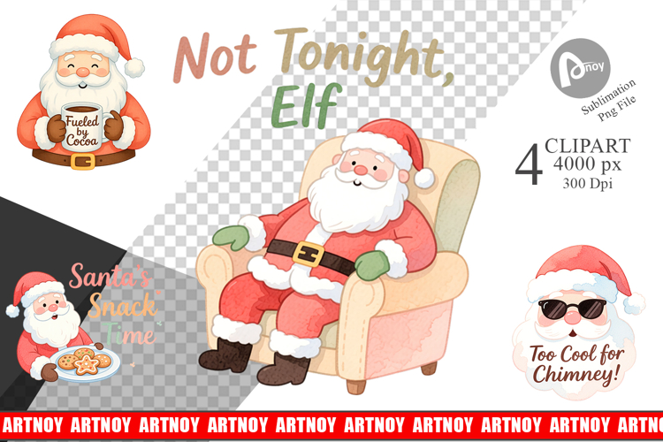 Santa Christmas Clipart Image 14