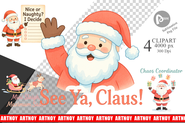 Clipart Sassy Santa Quotes