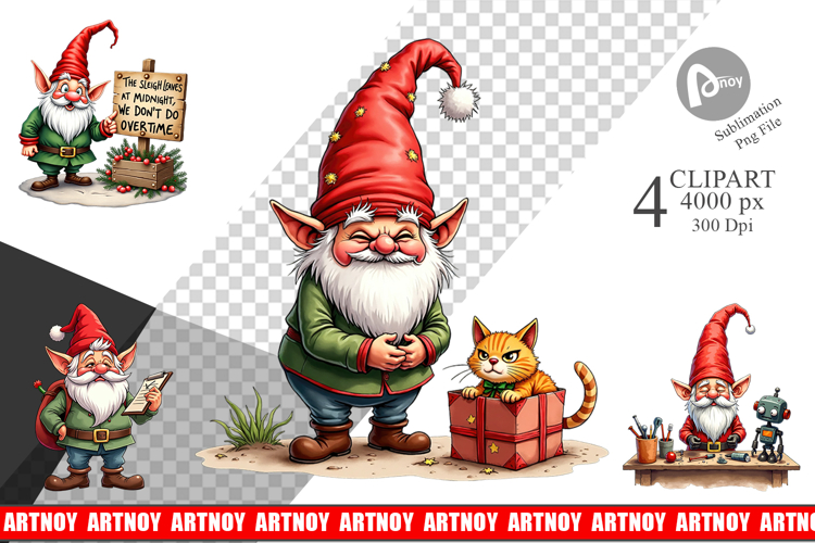 Christmas Gnome Clipart Image 16
