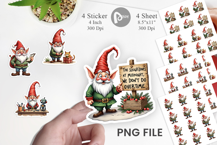 Sassy Santas Helpers Sticker