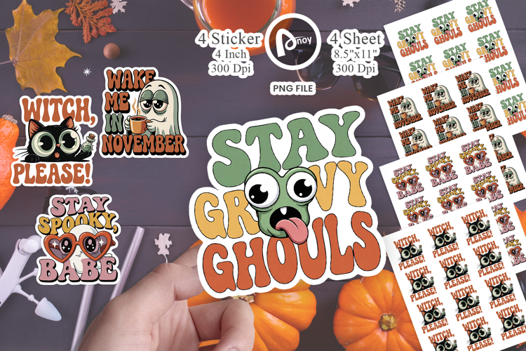 Spooky Babe Halloween Sticker
