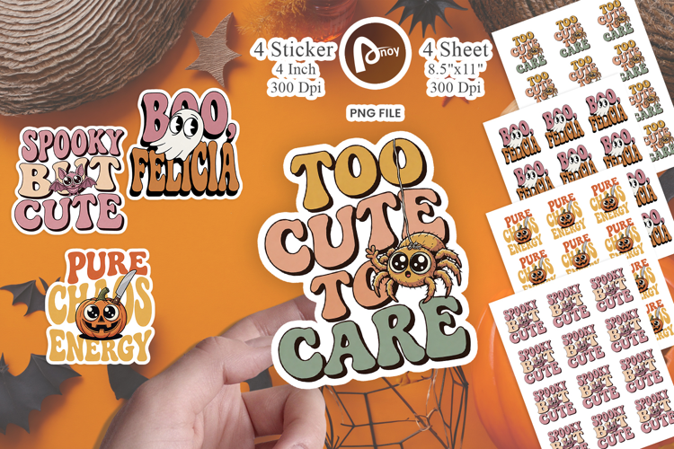 Spooky Babe Halloween Sticker
