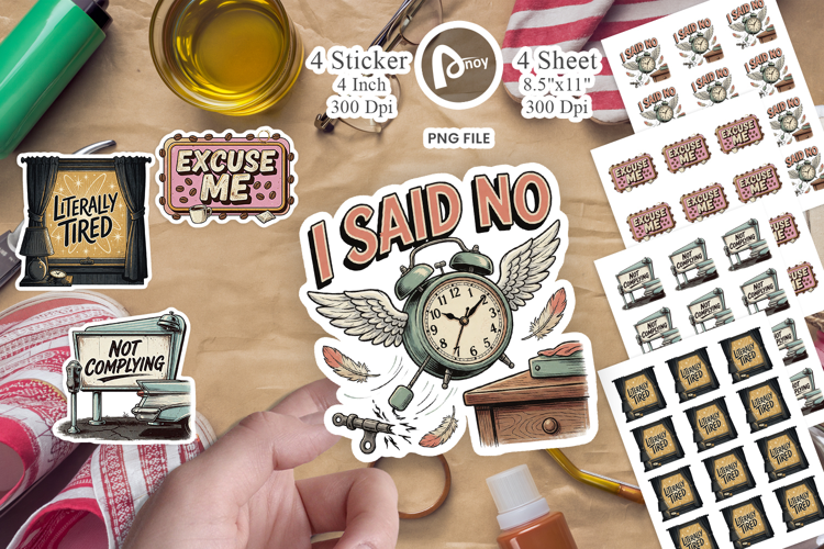 Sassy Anti-Social Morning Sticker