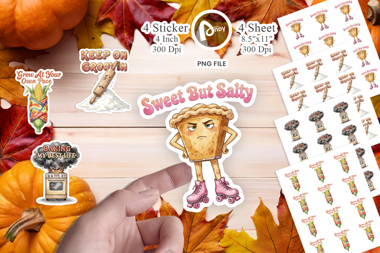 Sassy Vintage Harvest Sticker