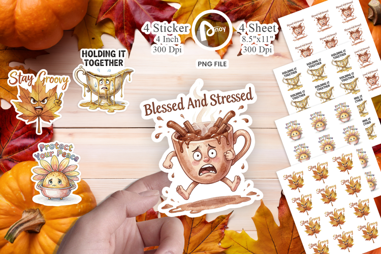 Sassy Vintage Harvest Sticker