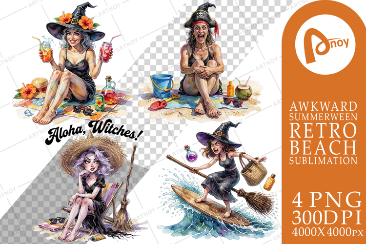 Sassy Witch Beach Sublimation