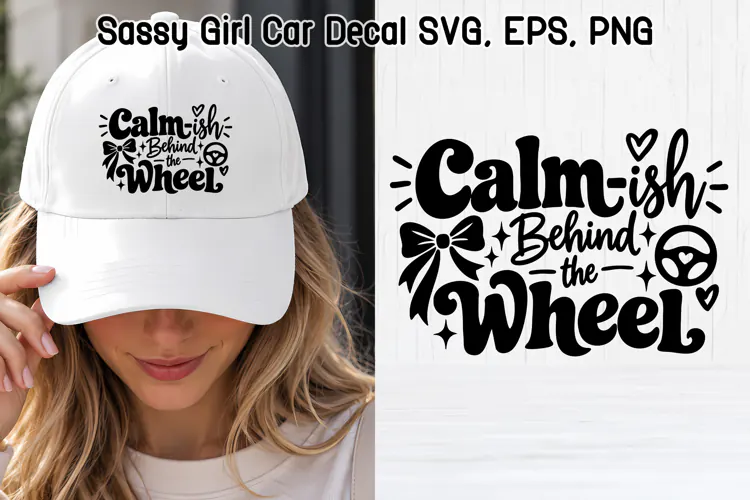 Calm-ish Behind the Wheel Funny Driver SVG